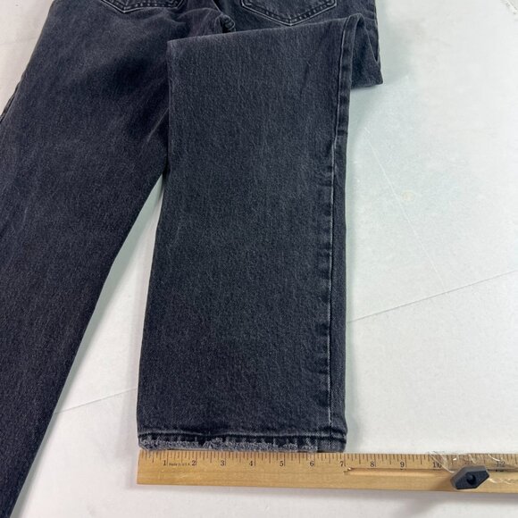 Abercrombie Fitch Jeans Womens 28x27* 90s Straight High Rise Black Denim Tag 27S - Picture 11 of 16